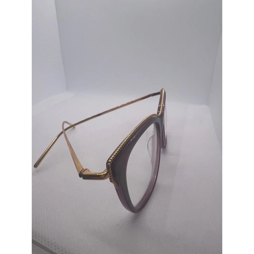 Boucheron‎ BC0068O Eyeglasses Frames Burgundy Gold Tone